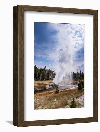 Riverside Geyser, Upper Geyser Basin Yellowstone National Park, Wyoming-Michael DeFreitas-Framed Photographic Print