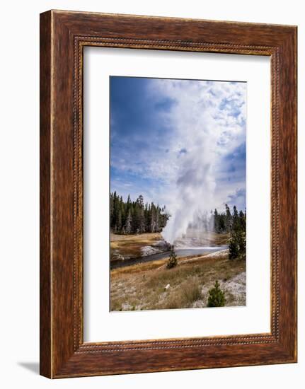 Riverside Geyser, Upper Geyser Basin Yellowstone National Park, Wyoming-Michael DeFreitas-Framed Photographic Print