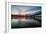 Riverside Sunset, Hawthorne Bridge, Eastbank Esplande, Portland Oregon-Vincent James-Framed Photographic Print