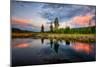 Riverside Sunset Reflections, Gibbon River, Yellowstone National Park-Vincent James-Mounted Photographic Print