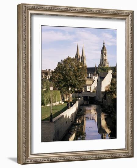 Riverside Walk, Bayeux, Basse Normandie (Normandy), France-Sheila Terry-Framed Photographic Print