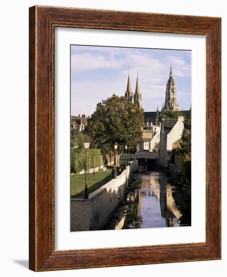 Riverside Walk, Bayeux, Basse Normandie (Normandy), France-Sheila Terry-Framed Photographic Print