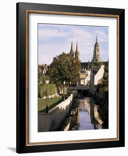 Riverside Walk, Bayeux, Basse Normandie (Normandy), France-Sheila Terry-Framed Photographic Print