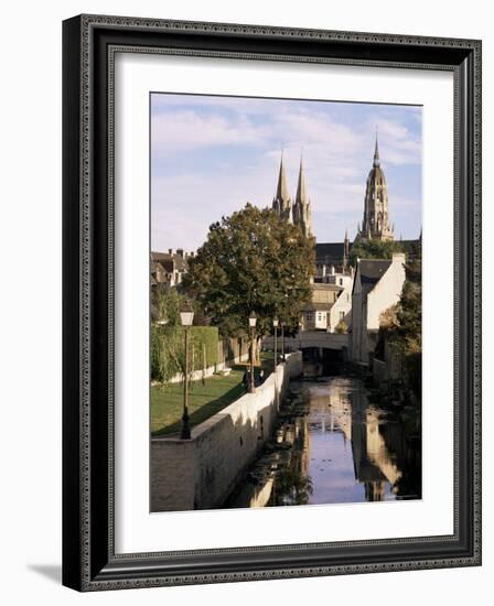 Riverside Walk, Bayeux, Basse Normandie (Normandy), France-Sheila Terry-Framed Photographic Print