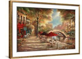 Riverwalk Café-Ruane Manning-Framed Art Print
