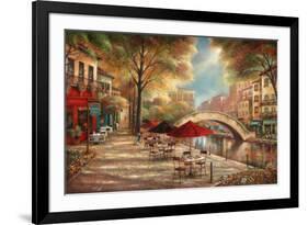 Riverwalk Café-Ruane Manning-Framed Art Print