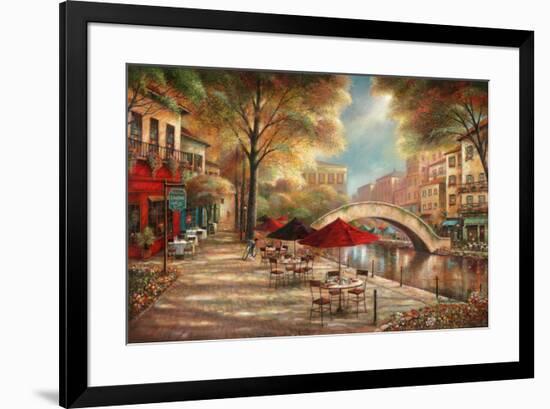 Riverwalk Café-Ruane Manning-Framed Art Print