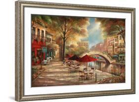 Riverwalk Café-Ruane Manning-Framed Art Print