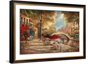 Riverwalk Café-Ruane Manning-Framed Art Print