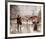 Riverwalk Charm (Couple)-Ruane Manning-Framed Art Print