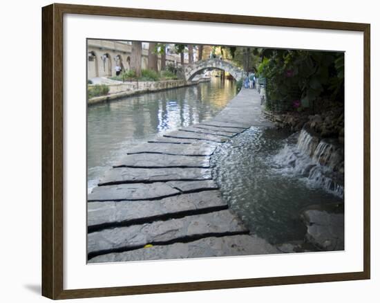 Riverwalk, San Antonio, Texas, USA-Ethel Davies-Framed Photographic Print