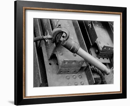 Rivet Gun known as the Cricket on Construction Site of the Manhattan Building Company-Arthur Gerlach-Framed Photographic Print