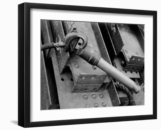 Rivet Gun known as the Cricket on Construction Site of the Manhattan Building Company-Arthur Gerlach-Framed Photographic Print