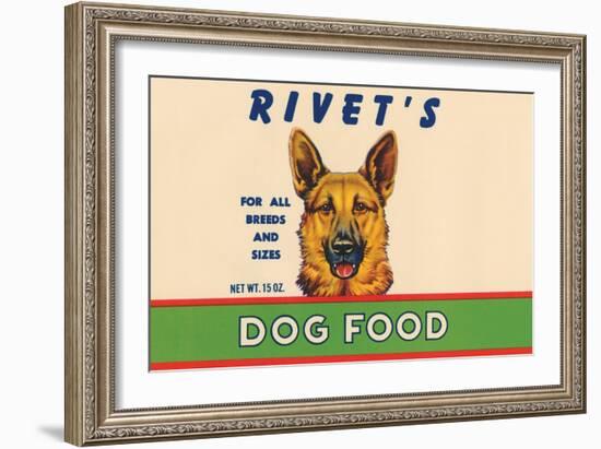 Rivet's Dog Food-null-Framed Art Print