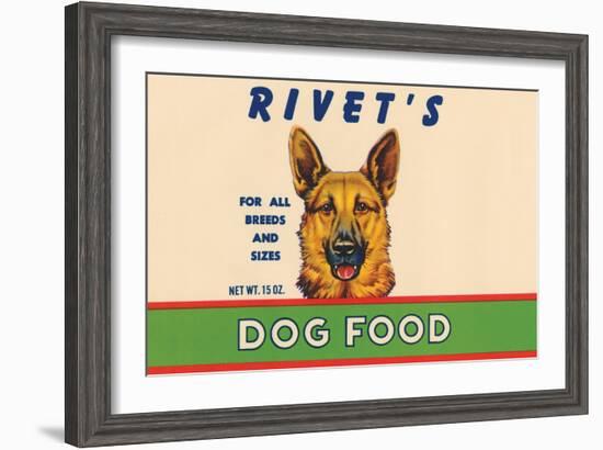 Rivet's Dog Food-null-Framed Art Print