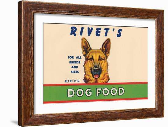 Rivet's Dog Food-null-Framed Art Print