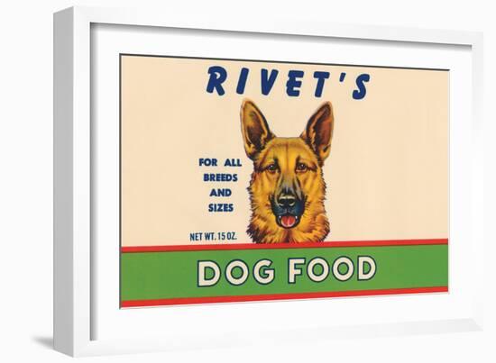 Rivet's Dog Food-null-Framed Art Print