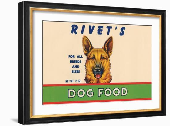 Rivet's Dog Food-null-Framed Art Print