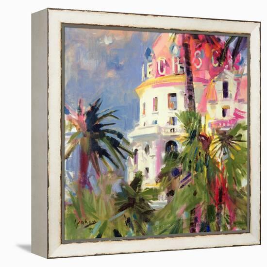 Riviera Balcony, 2002-Peter Graham-Framed Premier Image Canvas