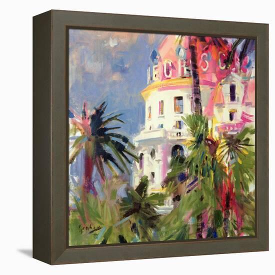 Riviera Balcony, 2002-Peter Graham-Framed Premier Image Canvas