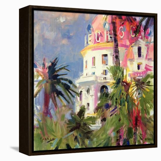 Riviera Balcony, 2002-Peter Graham-Framed Premier Image Canvas