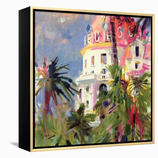 Riviera Balcony, 2002-Peter Graham-Framed Premier Image Canvas