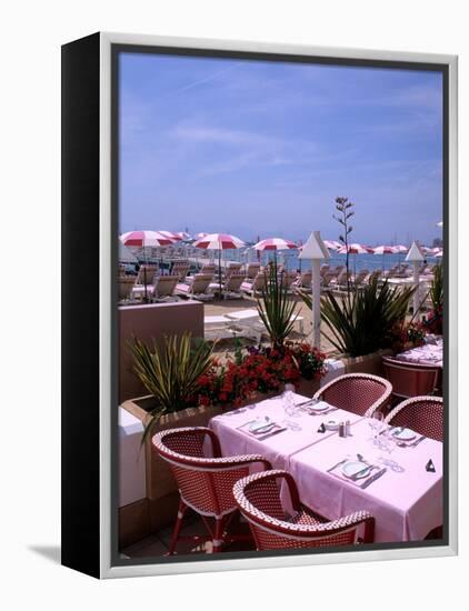 Riviera Cafe, Cannes, France-Bill Bachmann-Framed Premier Image Canvas