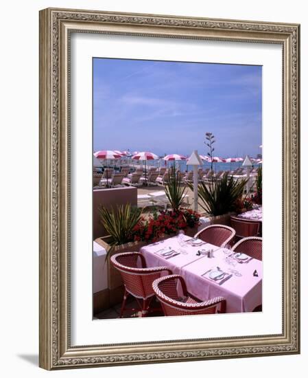 Riviera Cafe, Cannes, France-Bill Bachmann-Framed Photographic Print