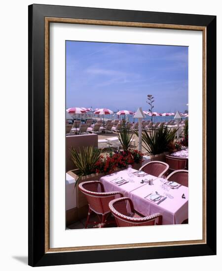 Riviera Cafe, Cannes, France-Bill Bachmann-Framed Photographic Print