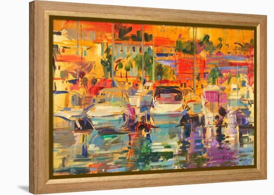 Riviera Harbour Sun-Peter Graham-Framed Premier Image Canvas