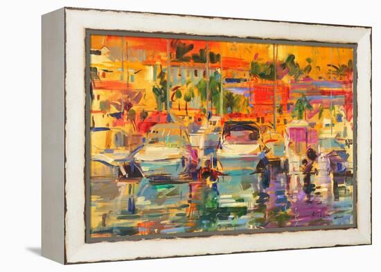 Riviera Harbour Sun-Peter Graham-Framed Premier Image Canvas