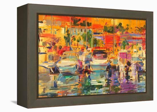 Riviera Harbour Sun-Peter Graham-Framed Premier Image Canvas