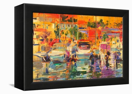 Riviera Harbour Sun-Peter Graham-Framed Premier Image Canvas