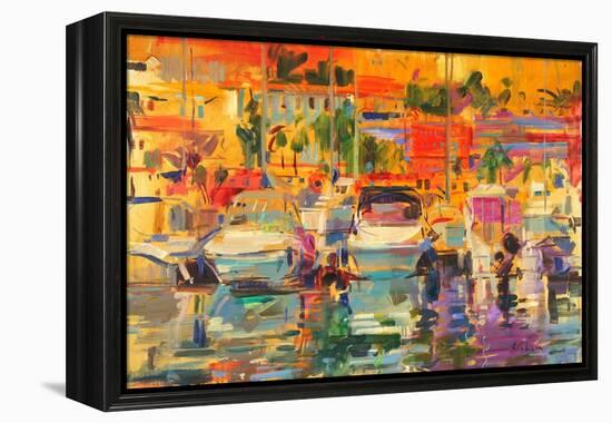 Riviera Harbour Sun-Peter Graham-Framed Premier Image Canvas