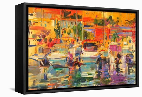 Riviera Harbour Sun-Peter Graham-Framed Premier Image Canvas