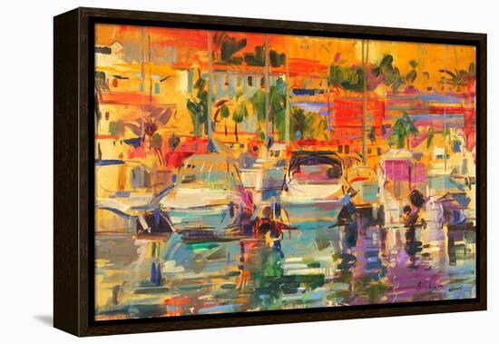 Riviera Harbour Sun-Peter Graham-Framed Premier Image Canvas