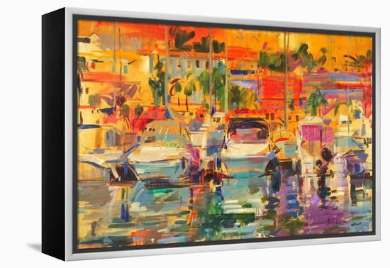 Riviera Harbour Sun-Peter Graham-Framed Premier Image Canvas