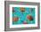 Riviera Maya Turtles Photomount on Caribbean Turquoise Waters of Mayan Mexico-holbox-Framed Photographic Print