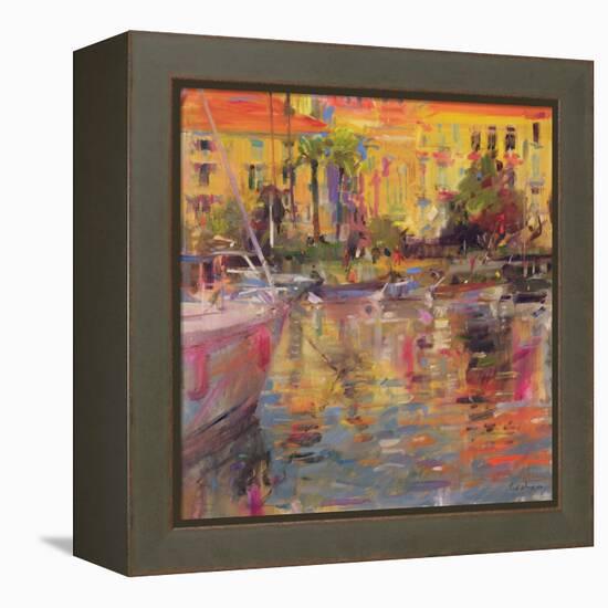 Riviera Moorings-Peter Graham-Framed Premier Image Canvas