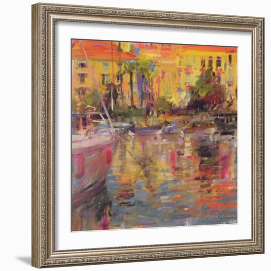 Riviera Moorings-Peter Graham-Framed Giclee Print