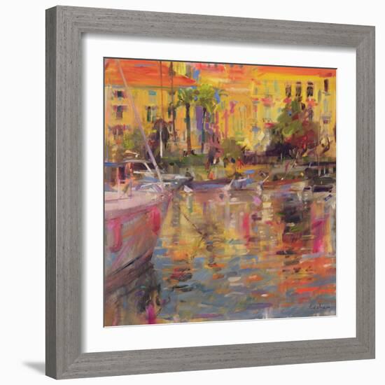 Riviera Moorings-Peter Graham-Framed Giclee Print