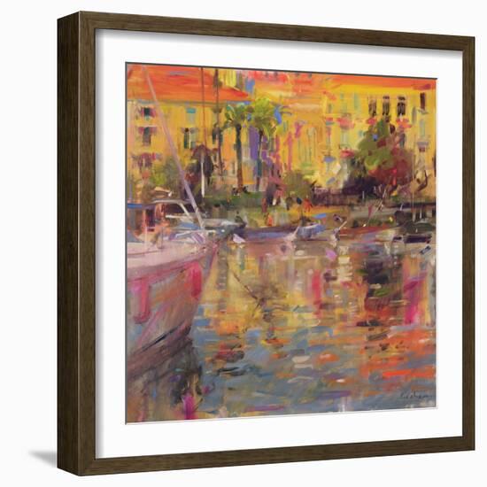 Riviera Moorings-Peter Graham-Framed Giclee Print