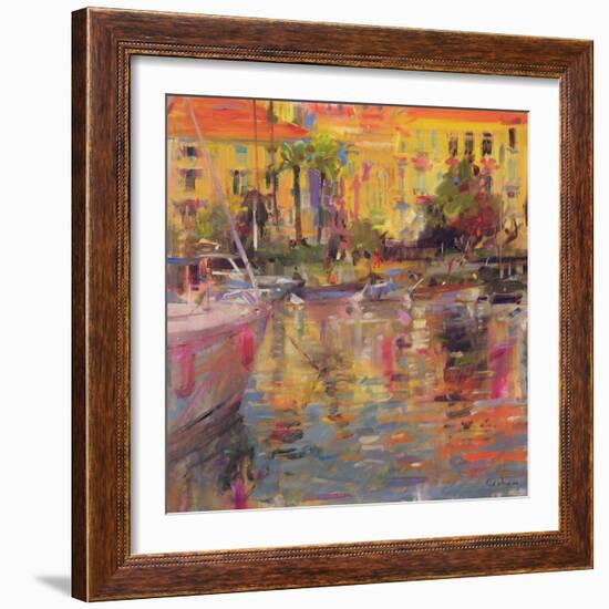 Riviera Moorings-Peter Graham-Framed Giclee Print