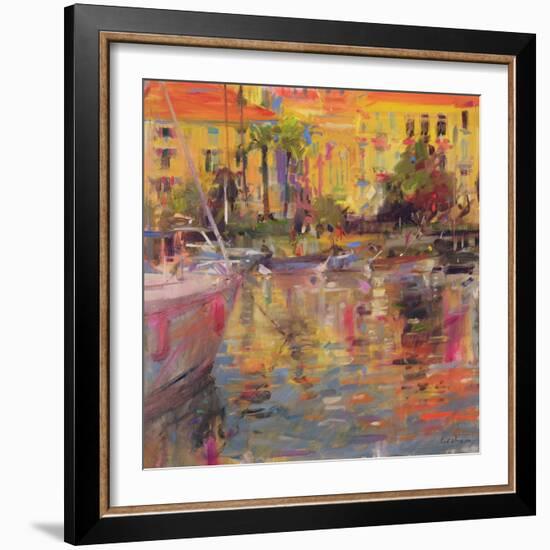 Riviera Moorings-Peter Graham-Framed Giclee Print