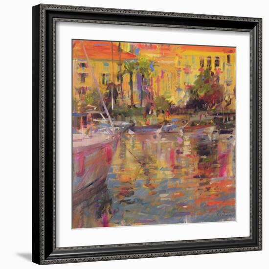 Riviera Moorings-Peter Graham-Framed Giclee Print