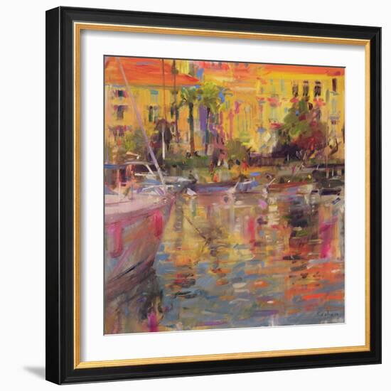 Riviera Moorings-Peter Graham-Framed Giclee Print