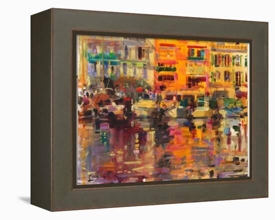 Riviera Summer-Peter Graham-Framed Premier Image Canvas