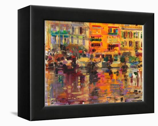 Riviera Summer-Peter Graham-Framed Premier Image Canvas