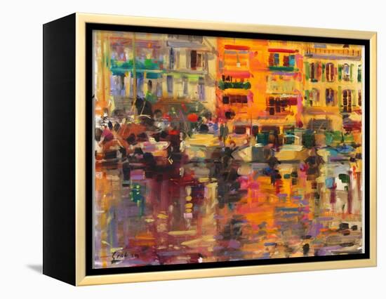 Riviera Summer-Peter Graham-Framed Premier Image Canvas