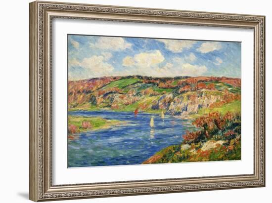 Riviere de St.Maurice, Finistere-Henry Moret-Framed Giclee Print